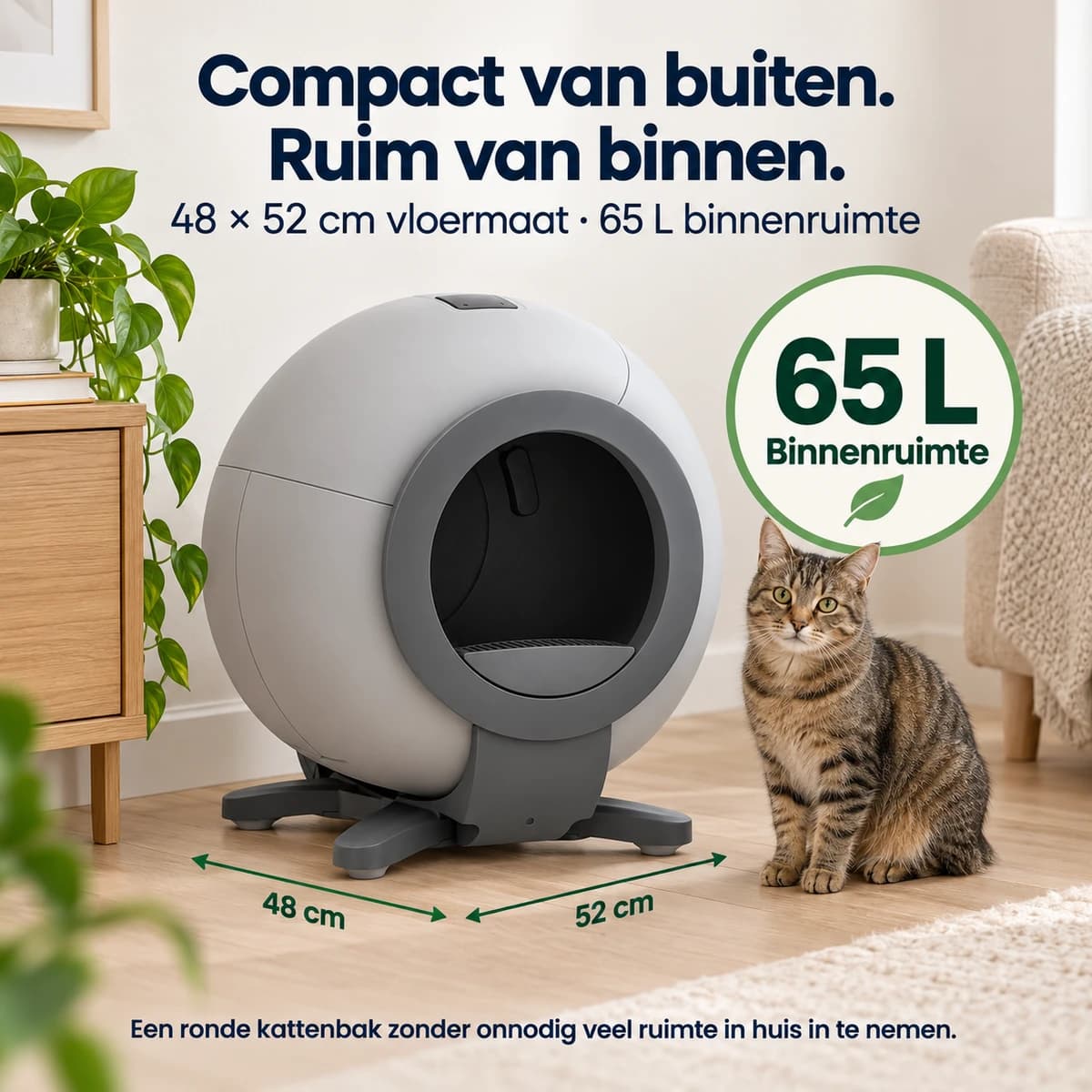 DKS Clean 65 Orbit – zelfreinigende kattenbak 4