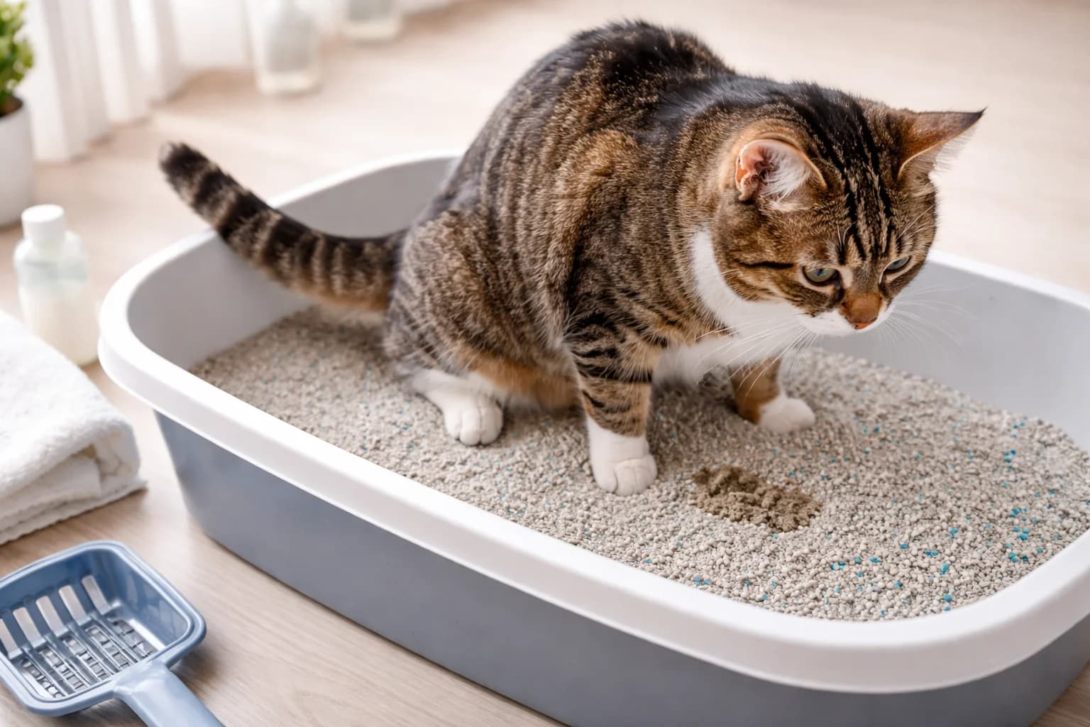 Kat plast kleine beetjes: wat betekent dit en wanneer is het spoed?