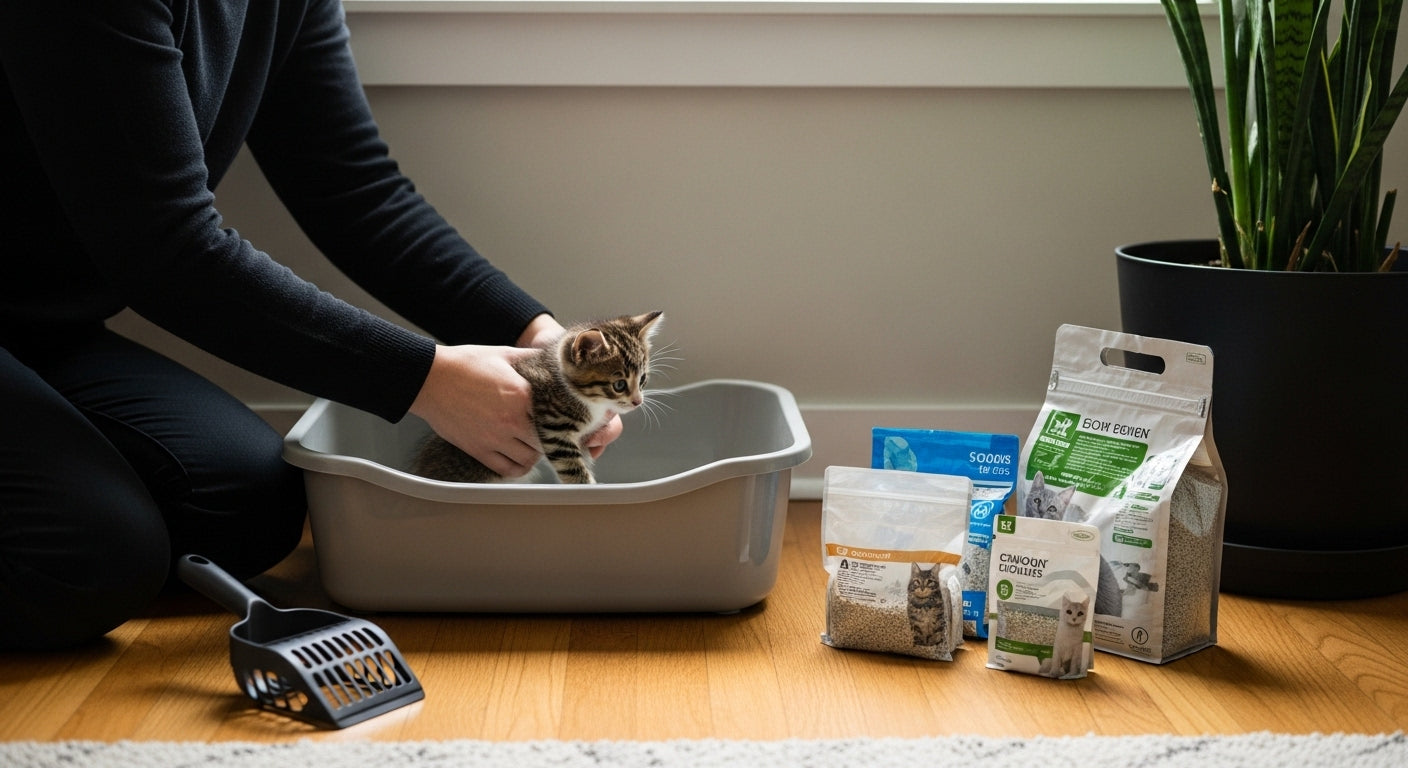 kitten kattenbak training gids