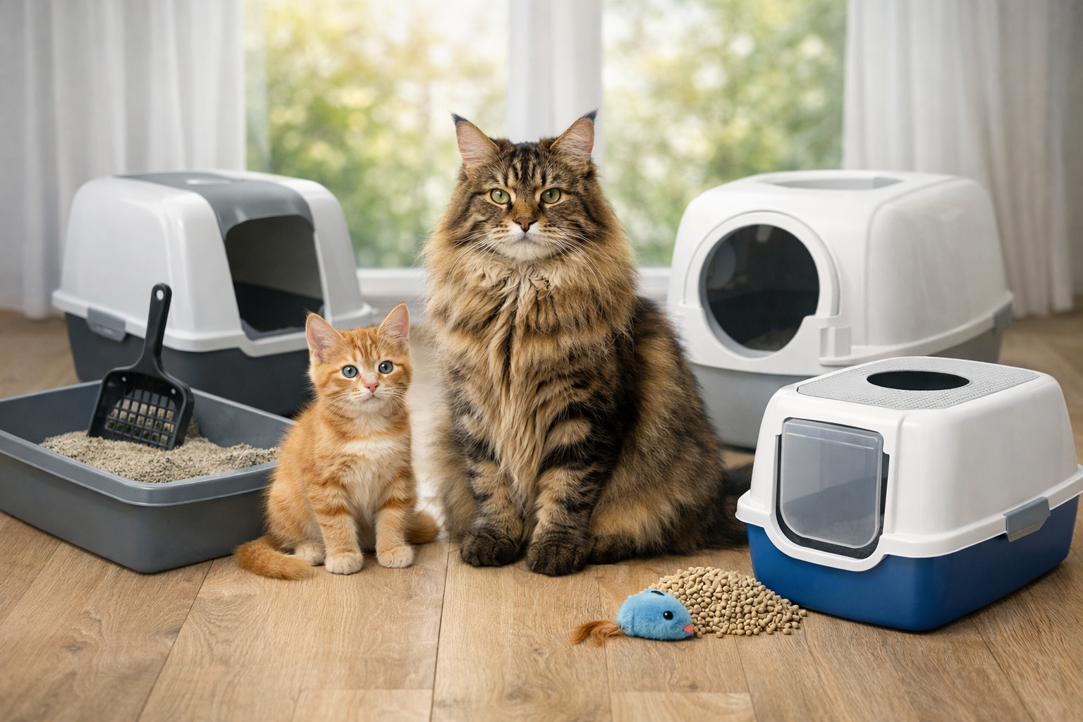 Kattentoilet: de juiste kattenbak kiezen voor jouw kat