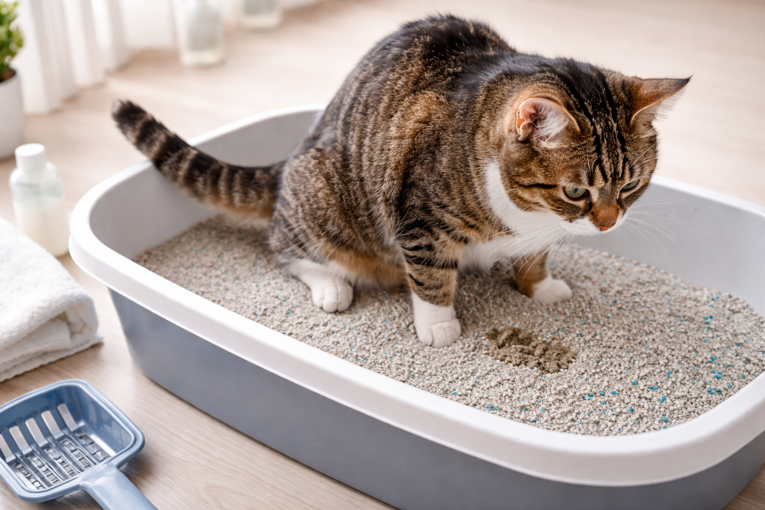 Kat plast kleine beetjes: wat betekent dit en wanneer is het spoed?