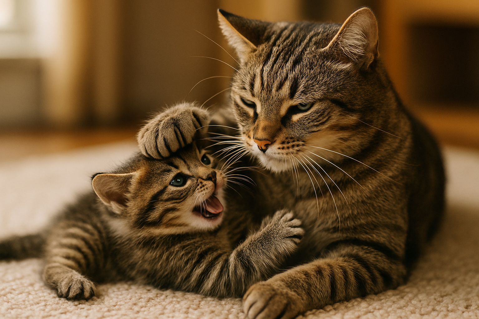 Kat valt kitten aan? Tips om een veilige omgeving te creëren!