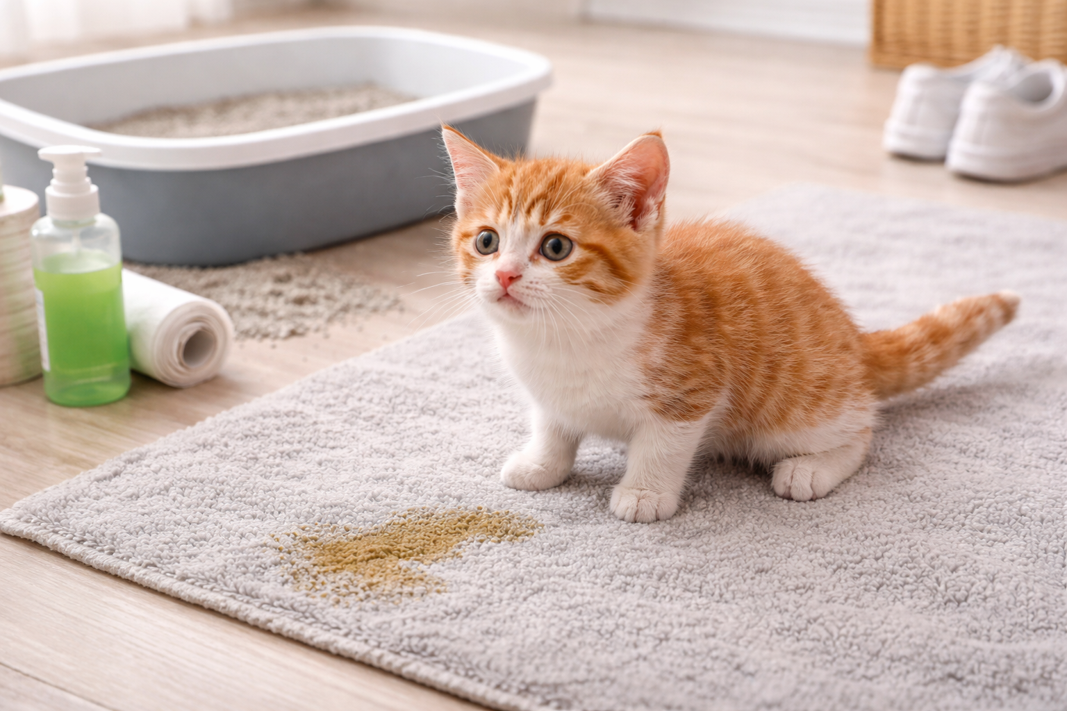 Kitten plast niet in kattenbak: oorzaken, snelle oplossingen en training