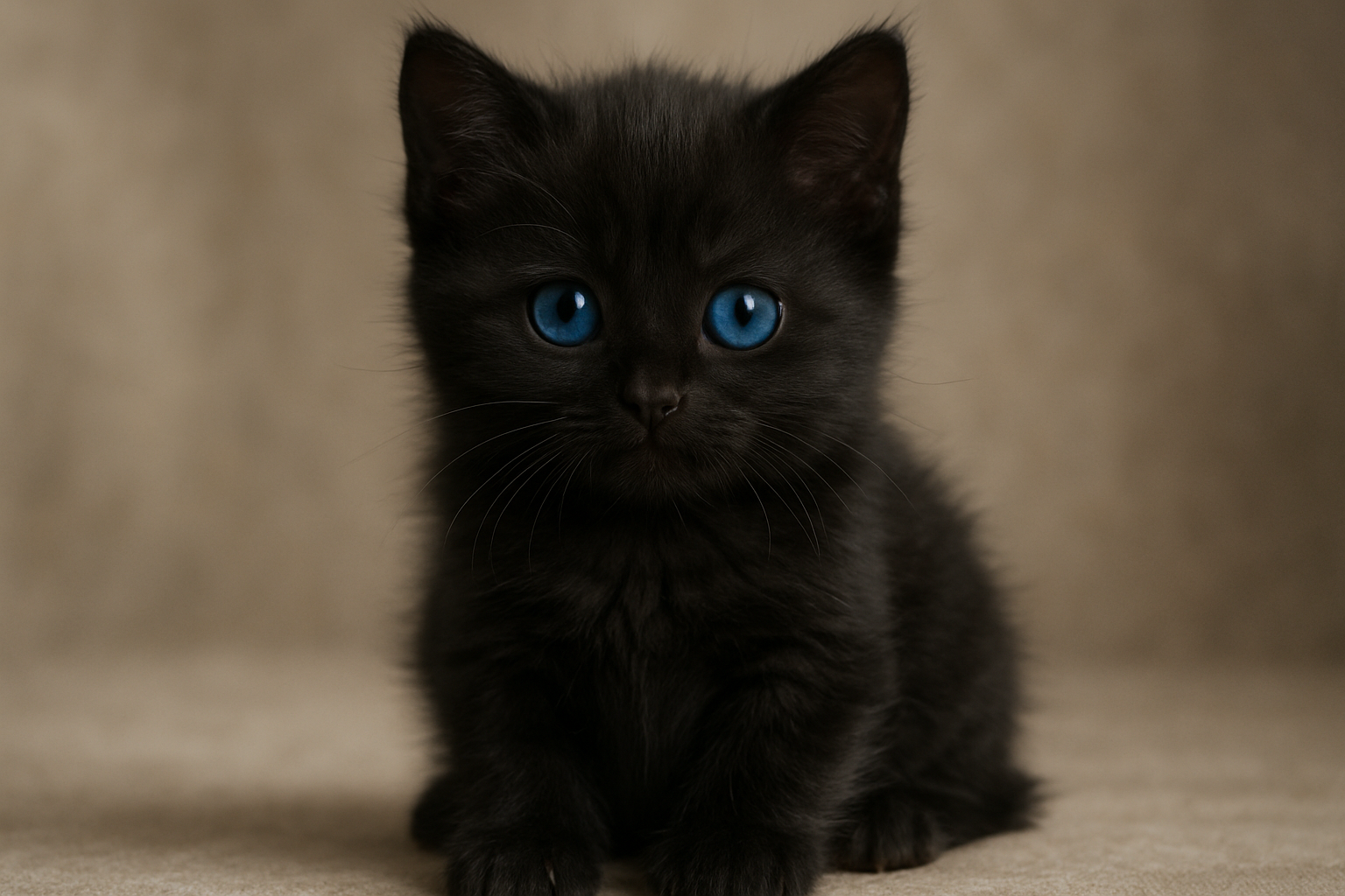 De charme van de zwarte kitten met blauwe ogen: wat je moet weten