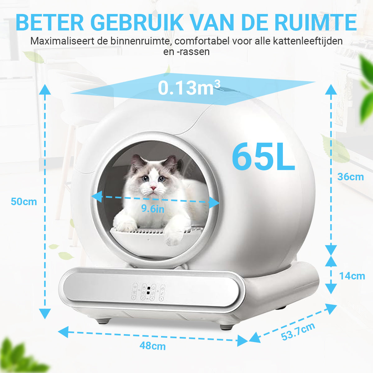 Zelfreinigende kattenbak XXL 2024 Model - Volautomatisch - Dekattenbakspecialist