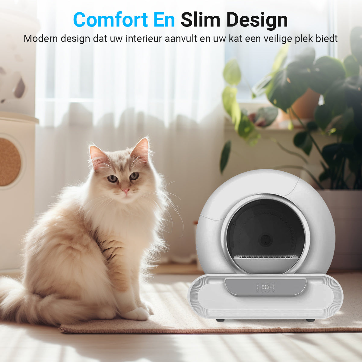 Zelfreinigende kattenbak XXL - 2025 model - Volautomatisch - Dekattenbakspecialist