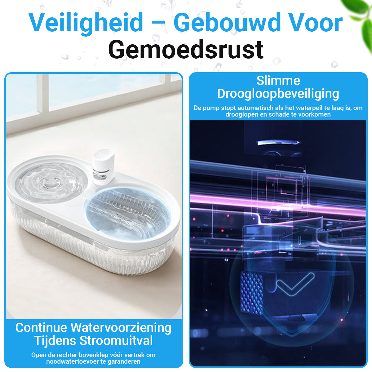Slimme Drinkfontein Voor Katten En Honden – 4L Waterdispenser Met App, Sensor En 3 Standen