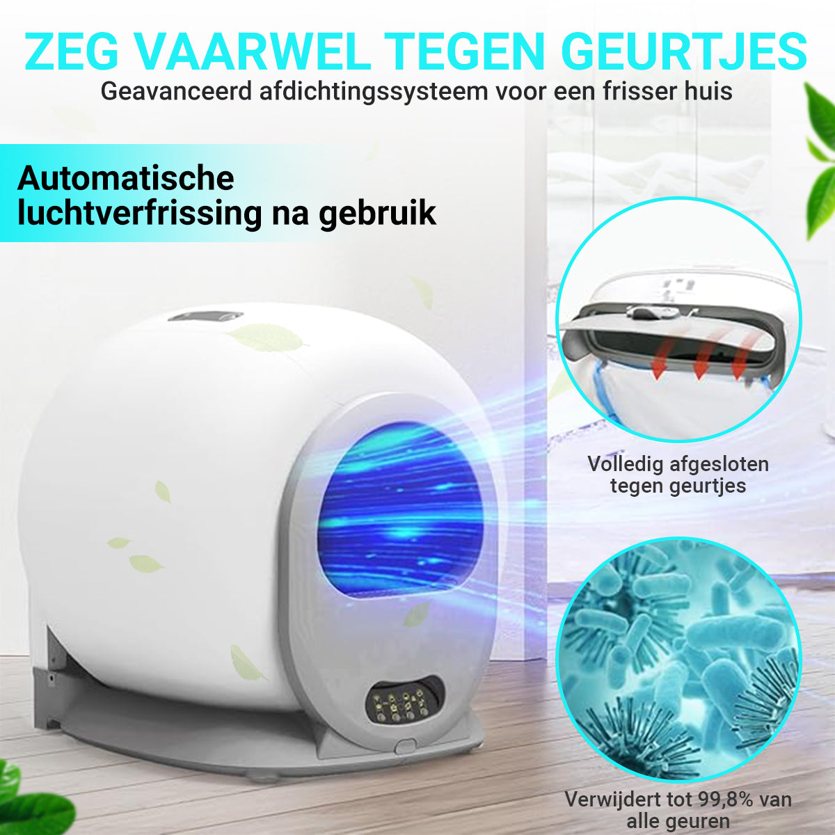 Zelfreinigende kattenbak XXL 2023 Model - Volautomatisch - Dekattenbakspecialist