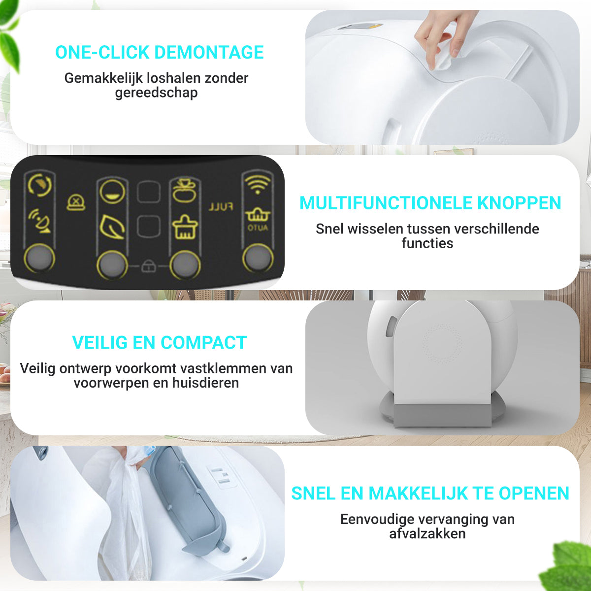 2023 Model Bundel - Zelfreinigende Kattenbak + Mat + Zakken 6
