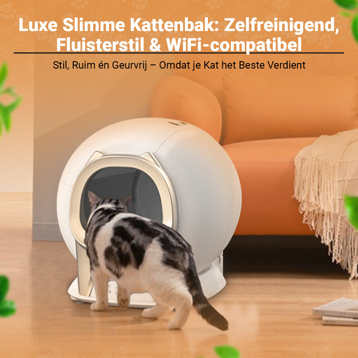 Zelfreinigende kattenbak XXL 2025 Model - Volautomatisch - Dekattenbakspecialist-dekattenbakspecialist