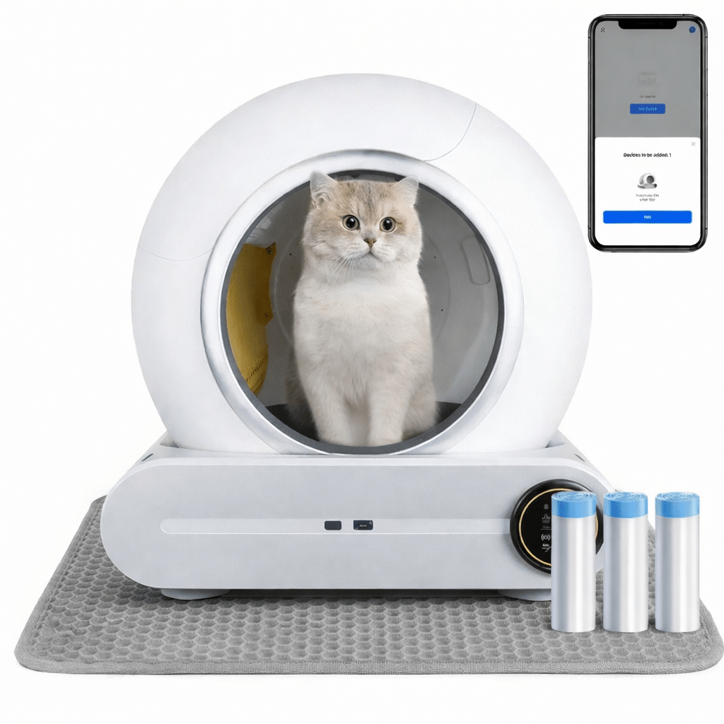 Zelfreinigende Kattenbak Model Bundel - Zelfreinigende Kattenbak + Mat + Zakken